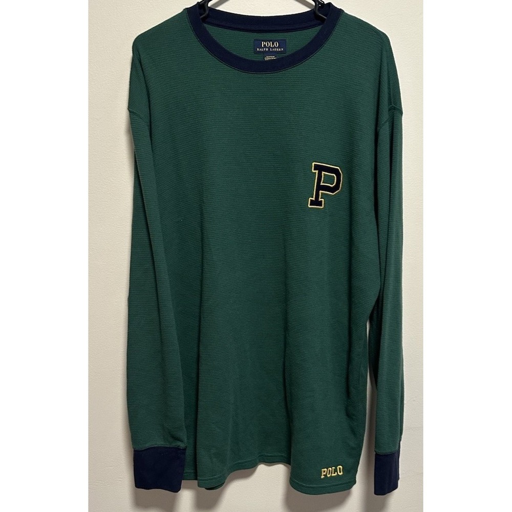 Polo Ralph Lauren Men's Long Sleeve Sleep Shirt Green Sz 2X